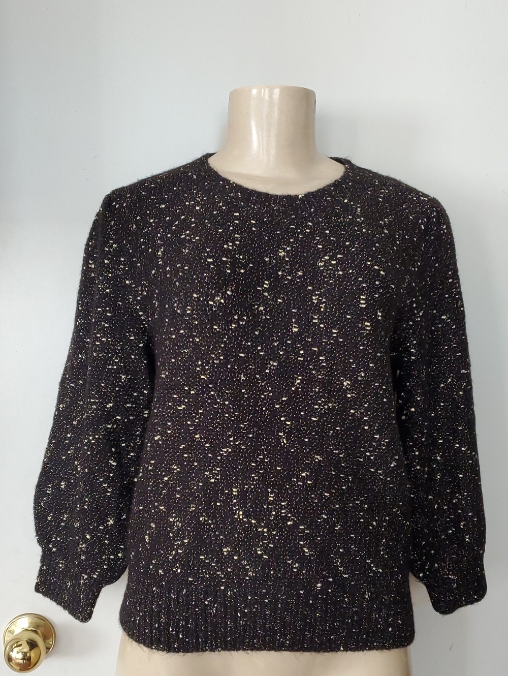 Calvin Klein Jeans Black Speckled Crewneck Sweater